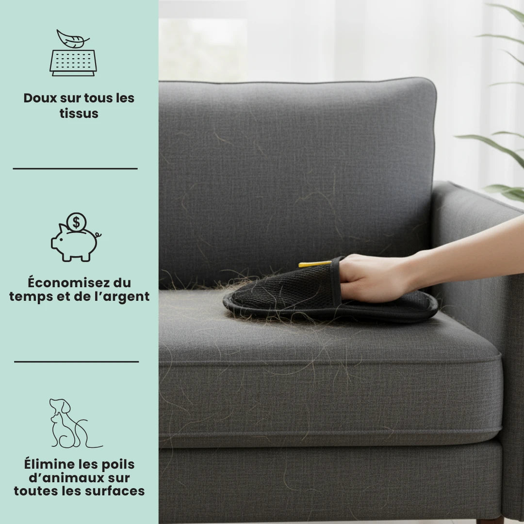 Brosse Magique™ - Gant Anti-Poils