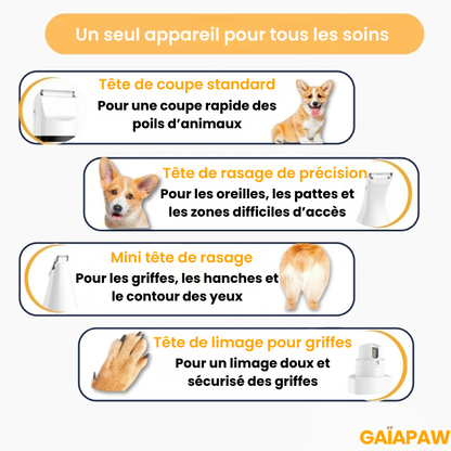 MultiTrim™ Pro - La tondeuse pour chien 4 en 1 sans stress